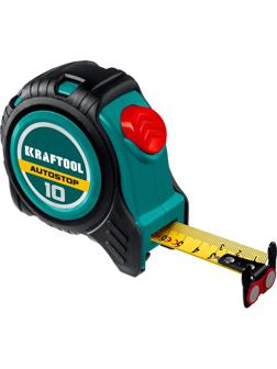 Рулетка с автостопом KRAFTOOL  AutoStop 10м х 25мм(3412-10-25)
