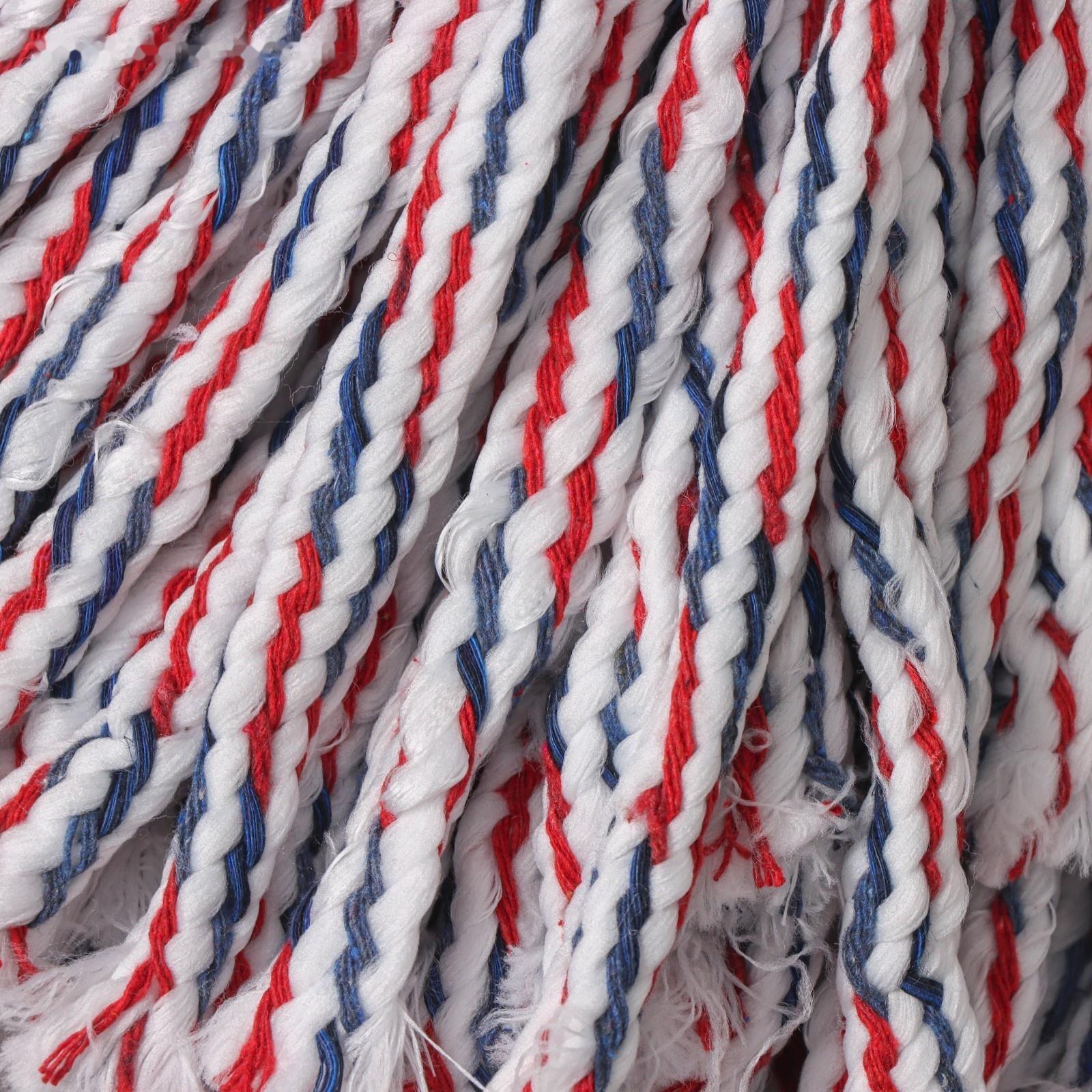 Насадка для швабры верёвочная Доляна, микрофибра, 200 гр, цвет МИКС