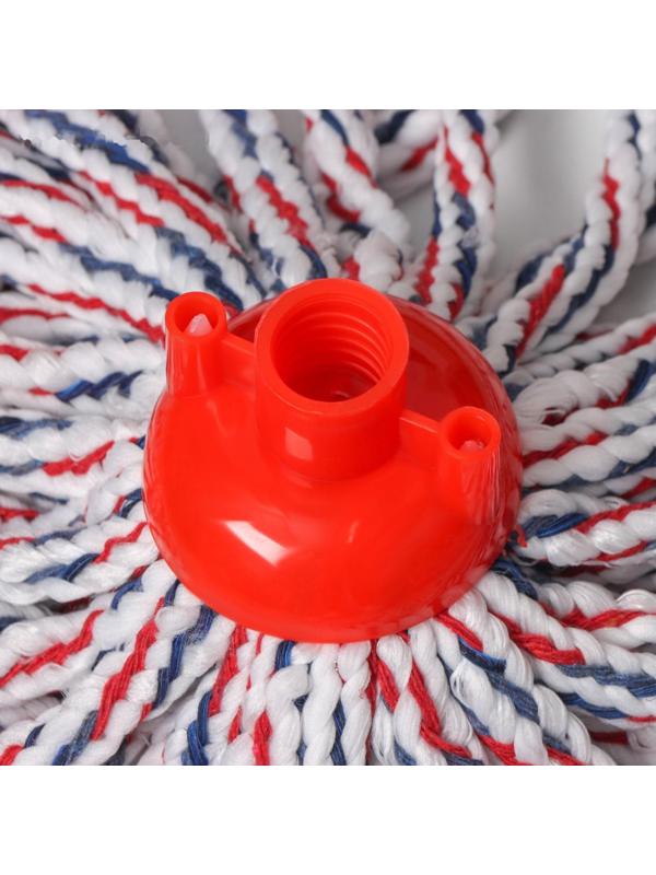 Насадка для швабры верёвочная Доляна, микрофибра, 200 гр, цвет МИКС