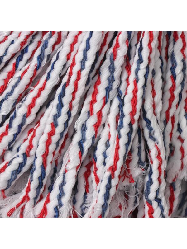 Насадка для швабры верёвочная Доляна, микрофибра, 200 гр, цвет МИКС