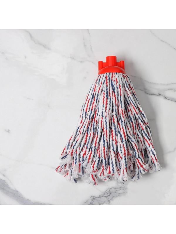 Насадка для швабры верёвочная Доляна, микрофибра, 200 гр, цвет МИКС