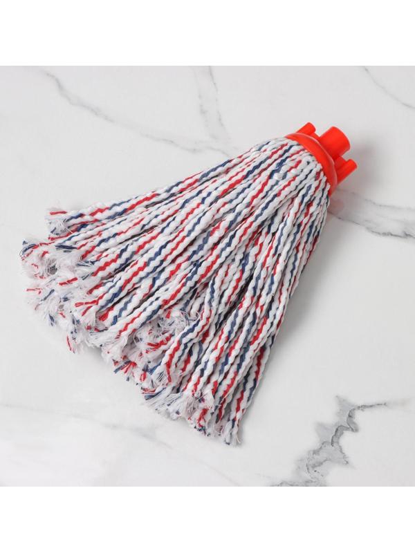 Насадка для швабры верёвочная Доляна, микрофибра, 200 гр, цвет МИКС