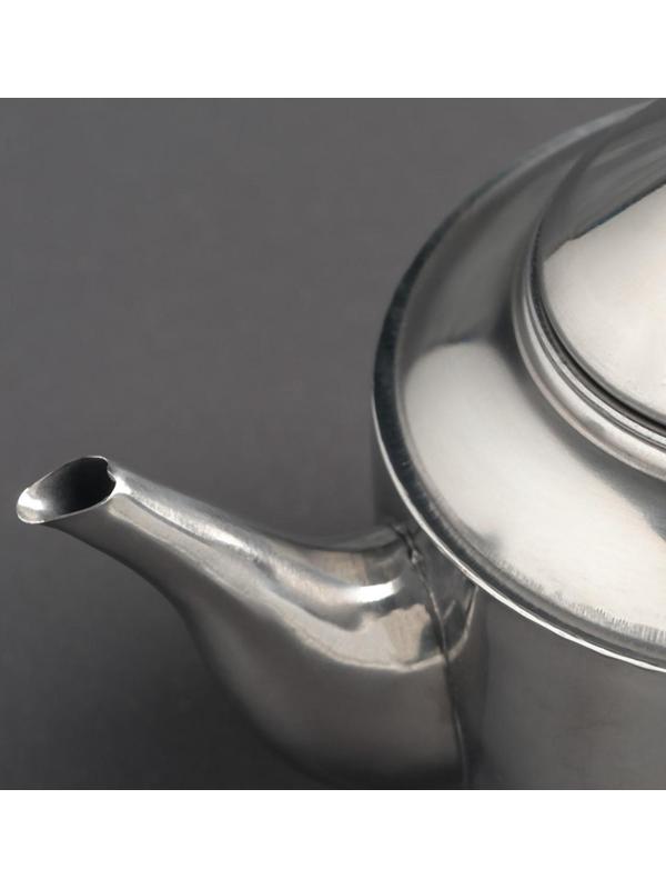 Чайник из нержавеющей стали «Альваро», 500 мл, металлическое сито, фиксированная ручка