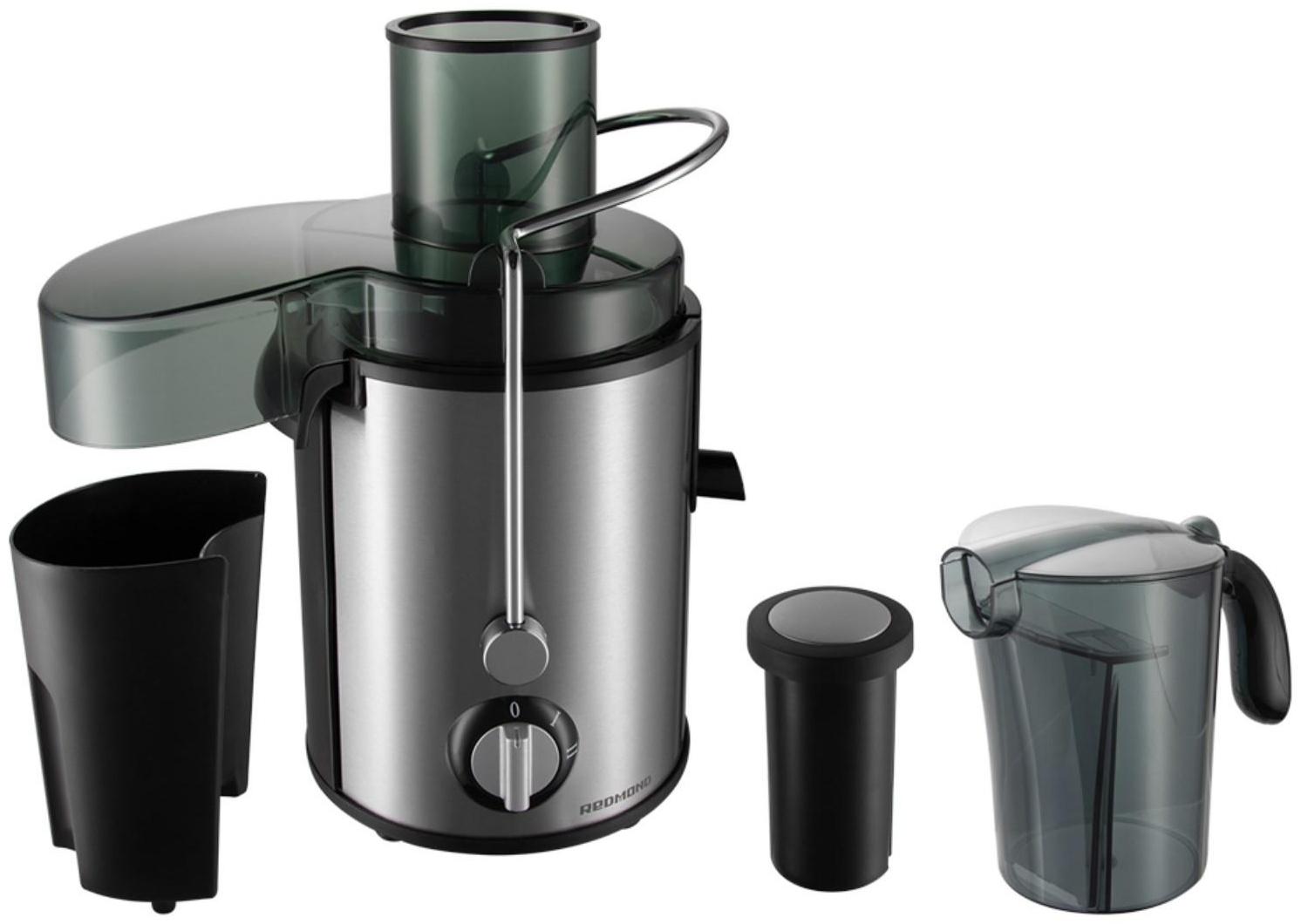 Соковыжималка Redmond RJ-M911, 860 Вт, 20000 об/мин, 750 мл, серебристая