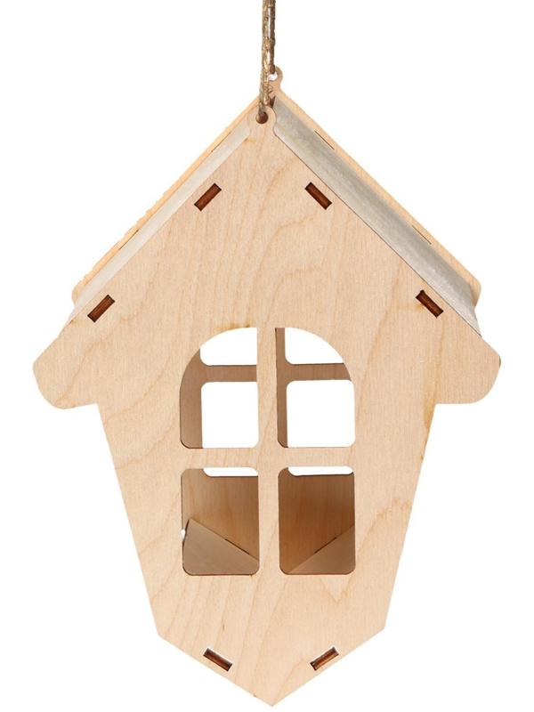 Кормушка для птиц «Избушка», 18 × 19 × 21 см