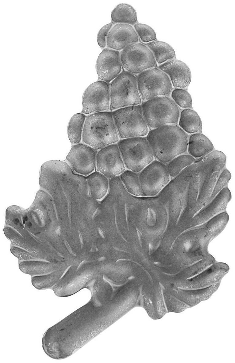 Виноградная гроздь (левая), 135х80х2 мм.