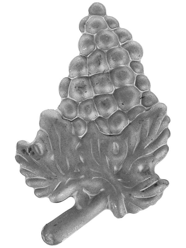 Виноградная гроздь (левая), 135х80х2 мм.