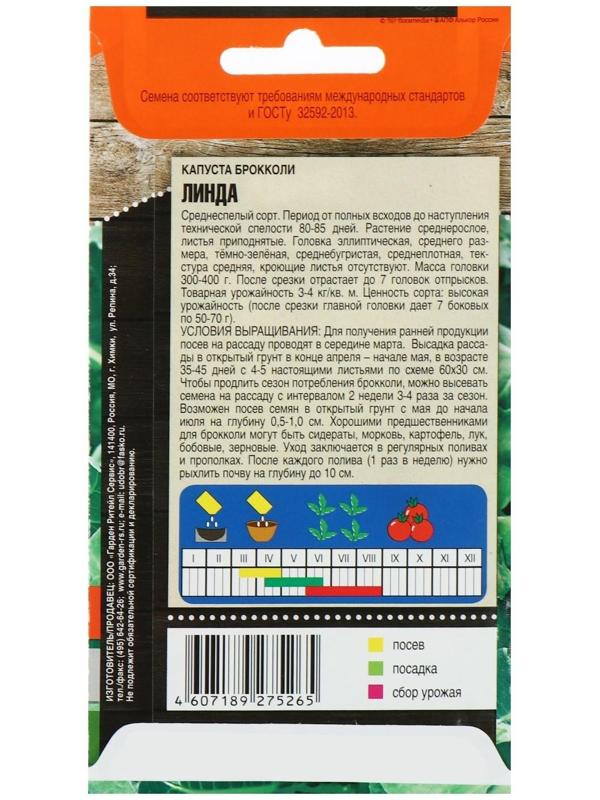 Семена Капуста брокколи 