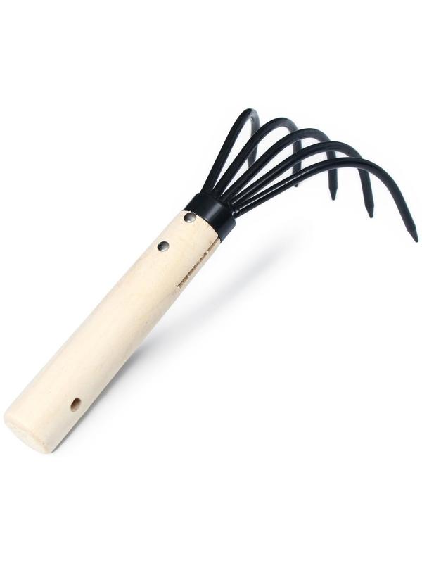 Рыхлитель, длина 23 см, 5 зубцов, деревянная ручка