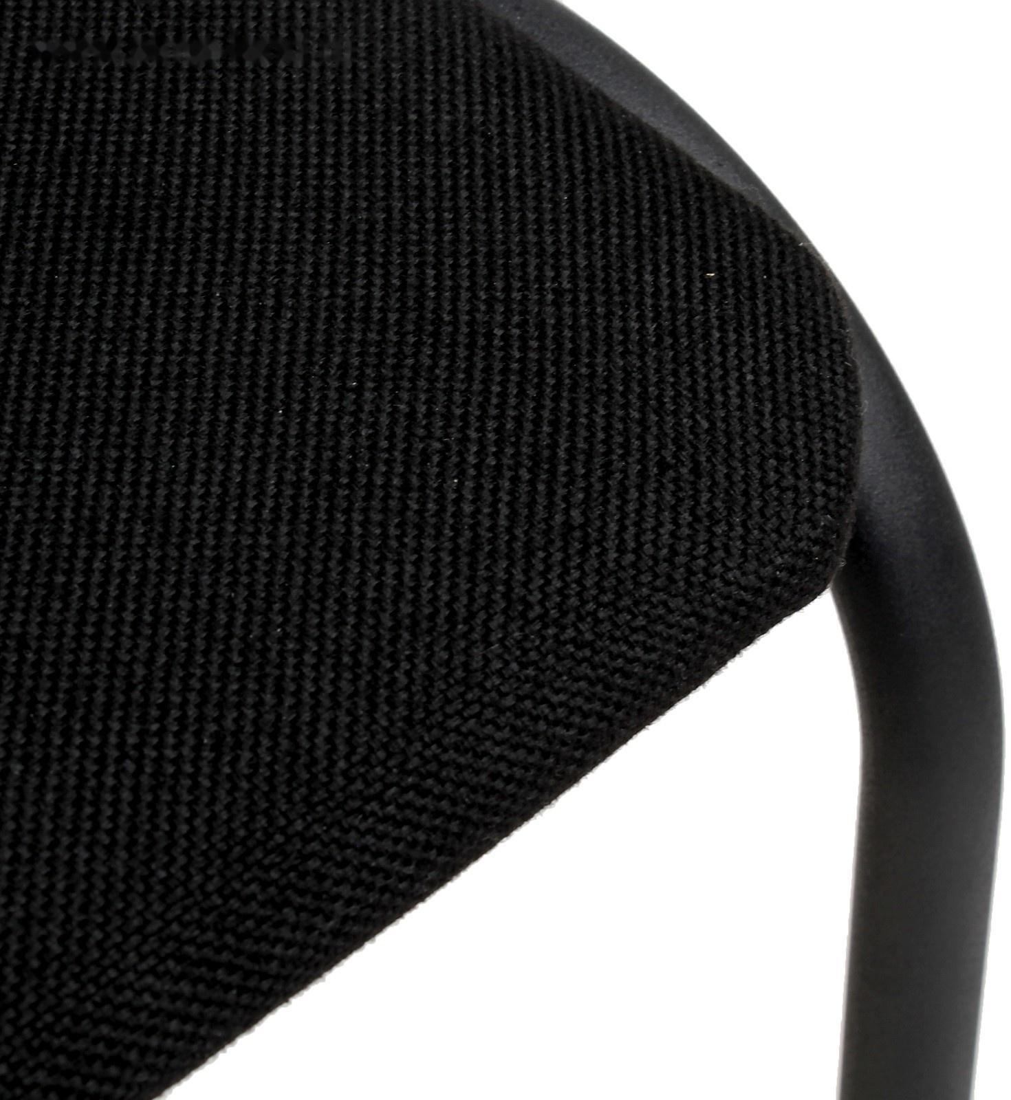 Стул Аскона, ткань черная, каркас черный