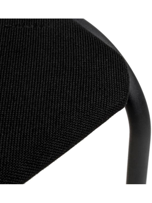 Стул Аскона, ткань черная, каркас черный