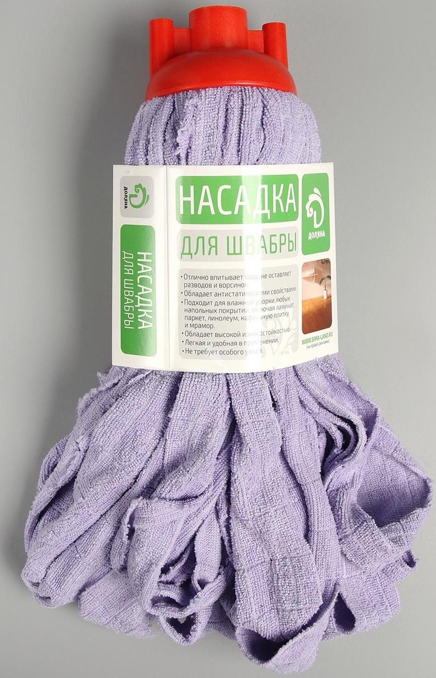 Насадка для швабры ленточная Доляна, микрофибра, 200 гр, цвет МИКС