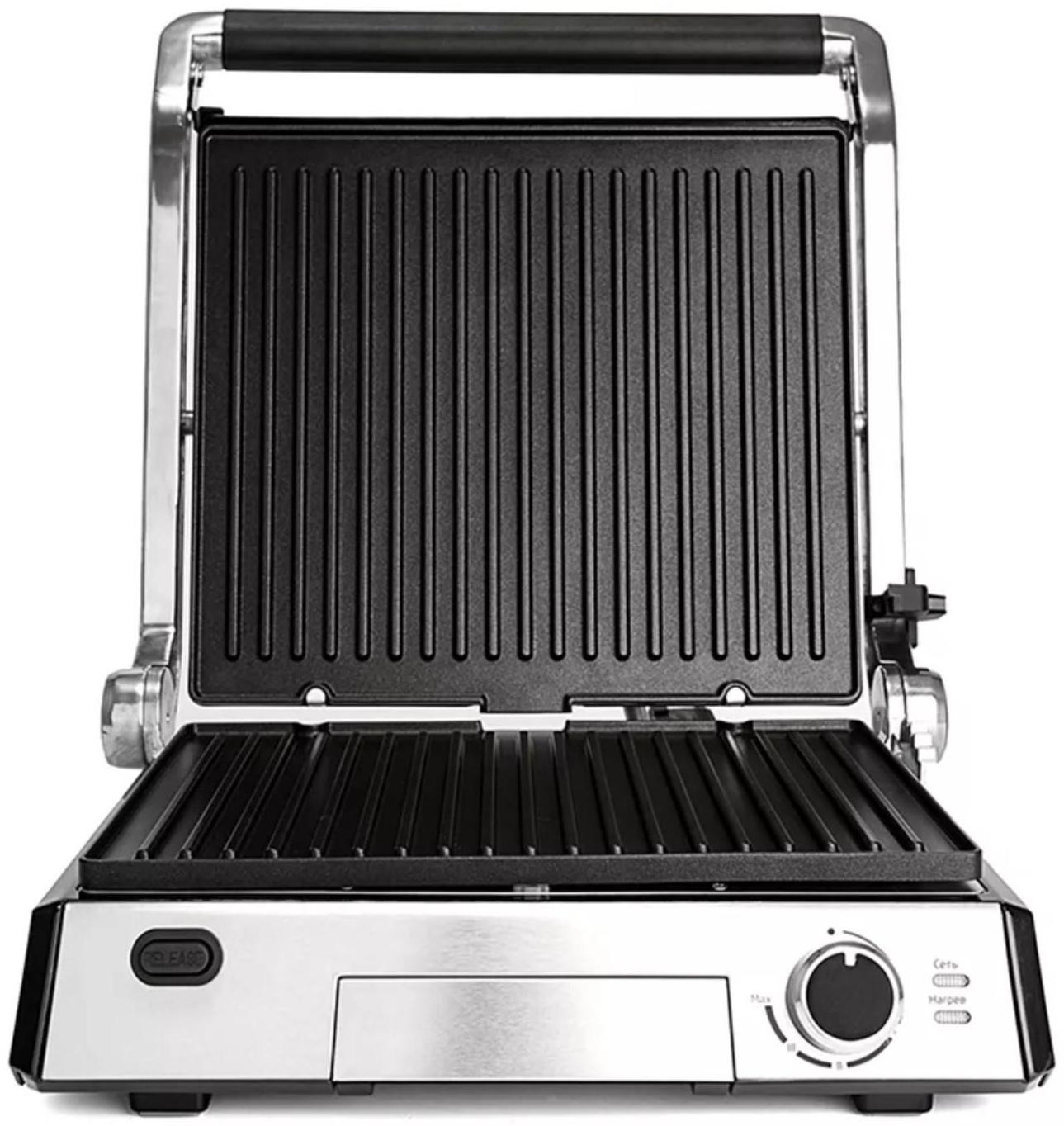 Электрогриль Kitfort KT-1602, 2000 Вт, антипригарное покрытие, 28.7х26 см