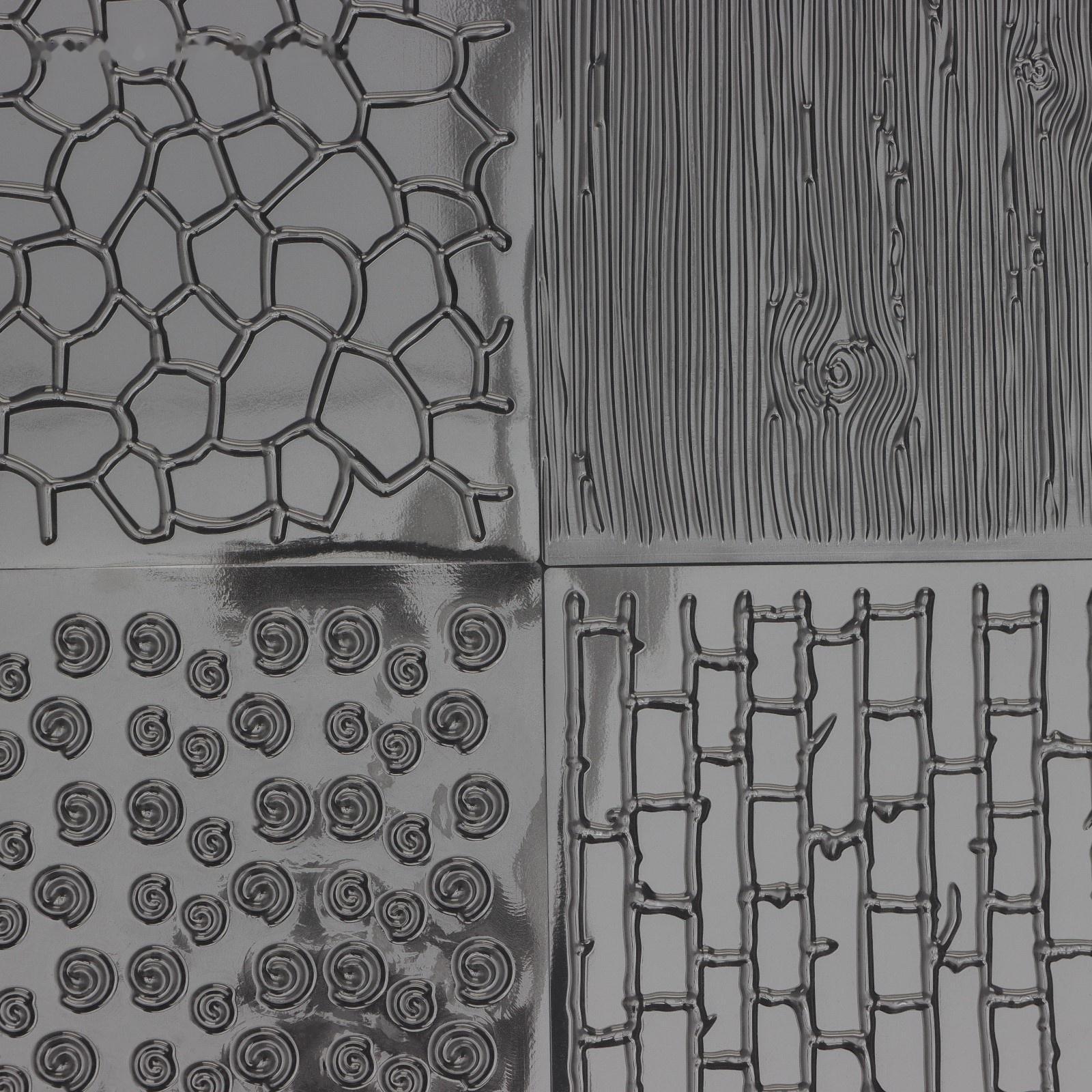 Набор молдов для украшения выпечки Доляна «Кирпичи», 4 шт, 30,5×15,5×0,1 см, цвет прозрачный