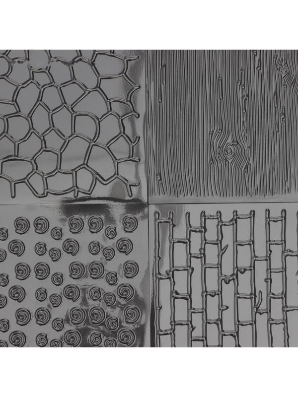 Набор молдов для украшения выпечки Доляна «Кирпичи», 4 шт, 30,5×15,5×0,1 см, цвет прозрачный