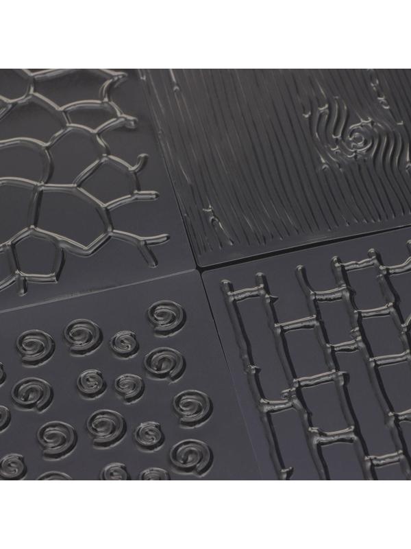 Набор молдов для украшения выпечки Доляна «Кирпичи», 4 шт, 30,5×15,5×0,1 см, цвет прозрачный