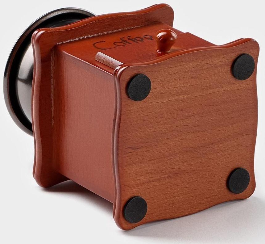 Кофемолка ручная «Тёмное дерево», 9,5×16 см