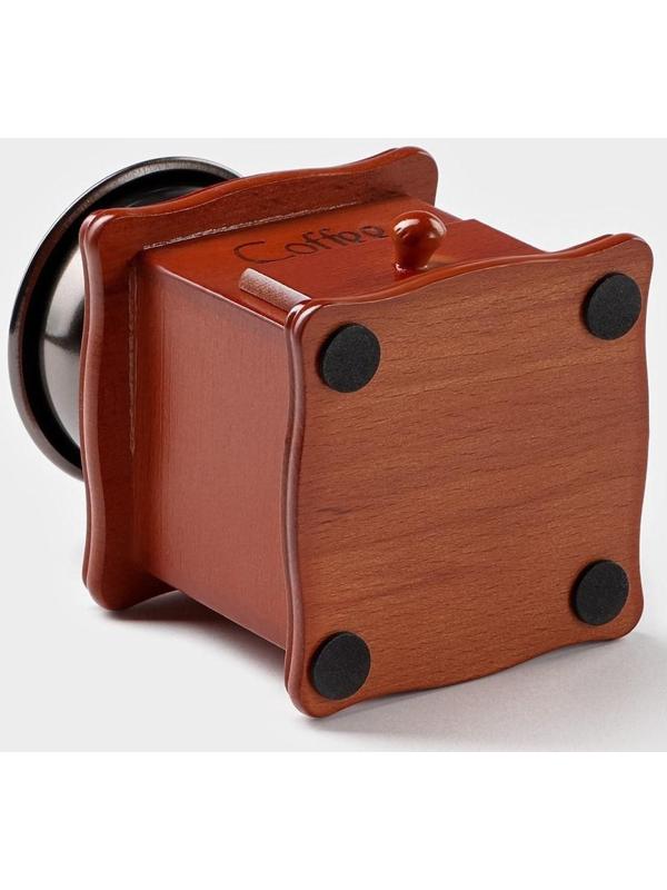 Кофемолка ручная «Тёмное дерево», 9,5×16 см