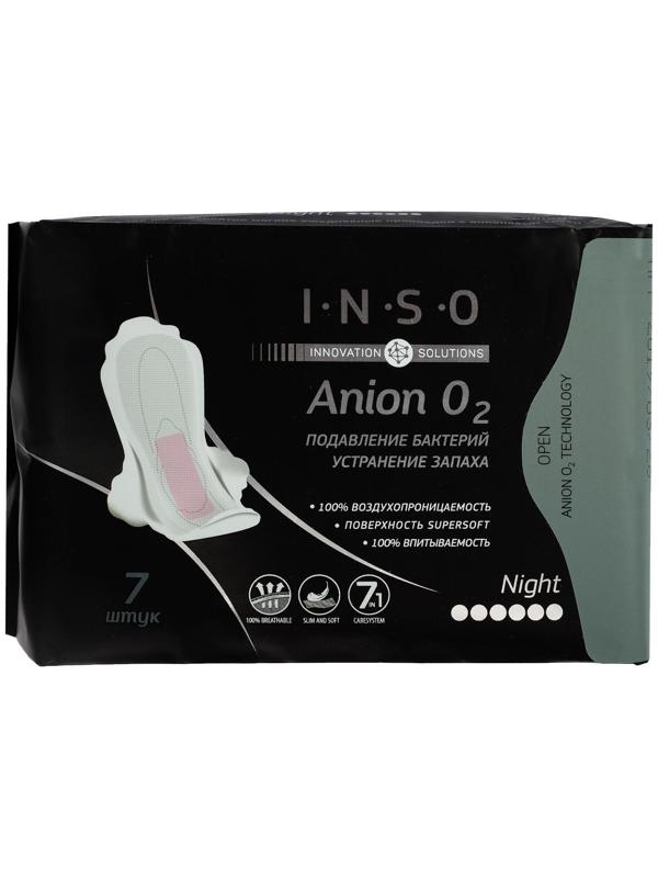 Прокладки гигиенические Inso Anion O2 Night, 7 шт.