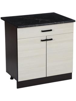 Шкаф напольный Мальва, Н800-1Я, 800х450х840, Венге/Лоредо