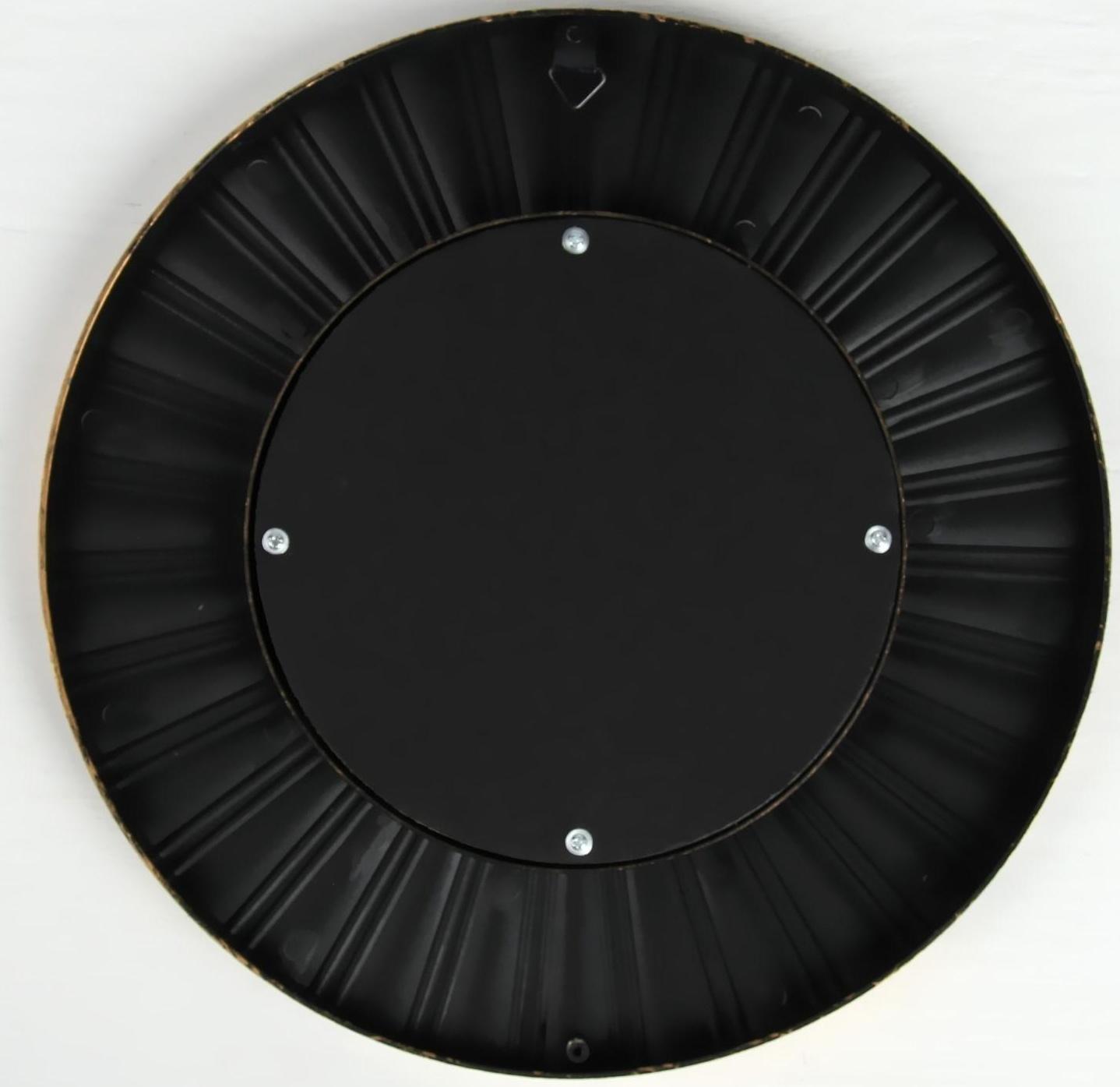 Зеркало настенное «Лучи», d зеркальной поверхности 12 см, цвет «состаренное золото»