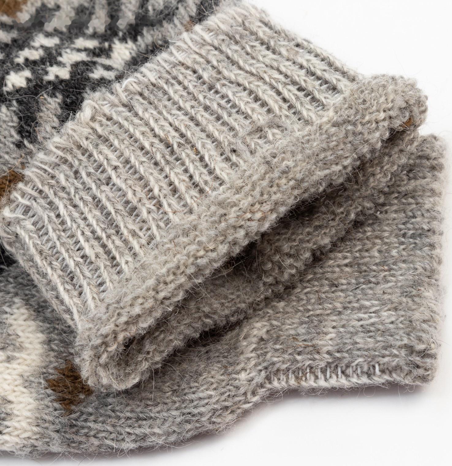 Носки мужские шерстяные, цвет серый, размер 25