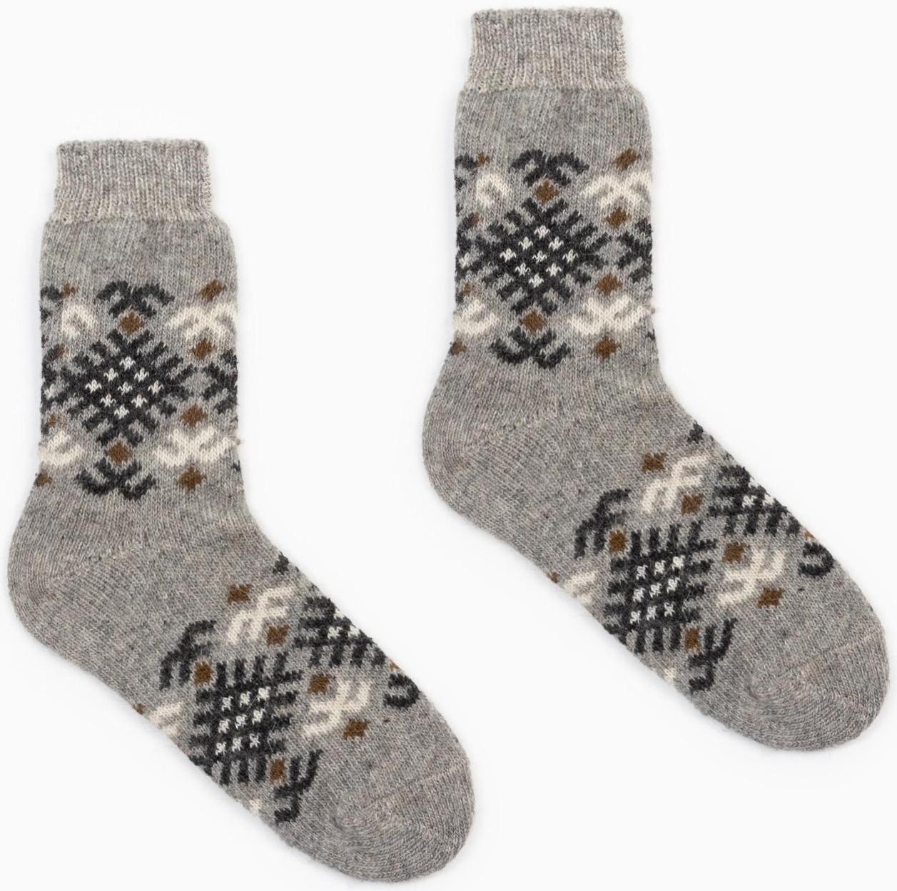 Носки мужские шерстяные, цвет серый, размер 27