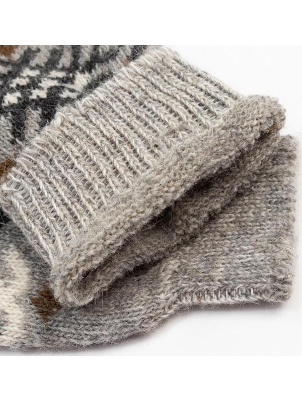 Носки мужские шерстяные, цвет серый, размер 27