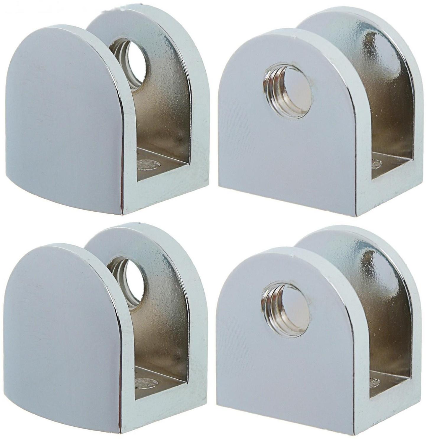 Полкодержатель P110CP, 22х23х20 мм, 4 шт в наборе, цвет хром