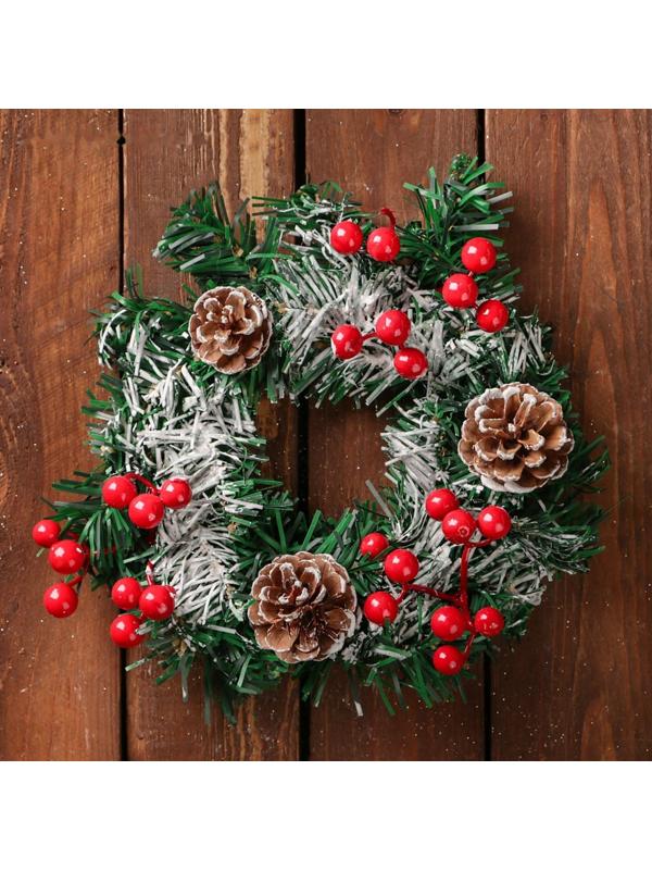Венок новогодний d-22 см 