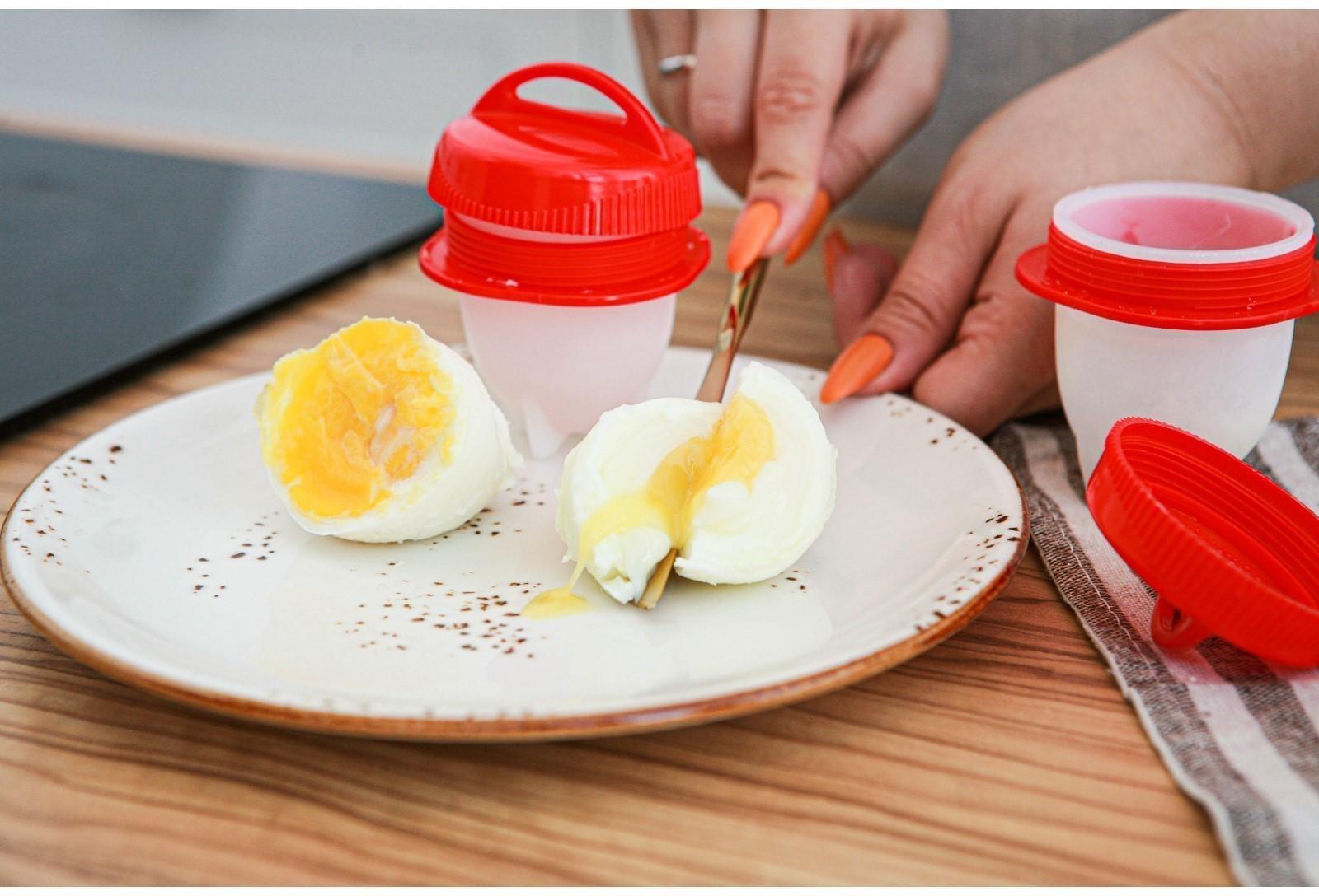 Набор контейнеров для варки яиц без скорлупы, 6 шт, 6,5×9 см