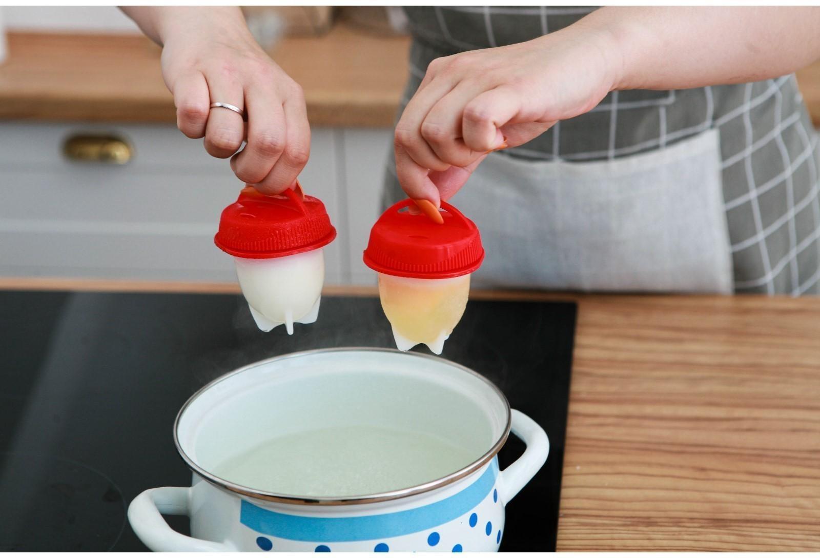 Набор контейнеров для варки яиц без скорлупы, 6 шт, 6,5×9 см