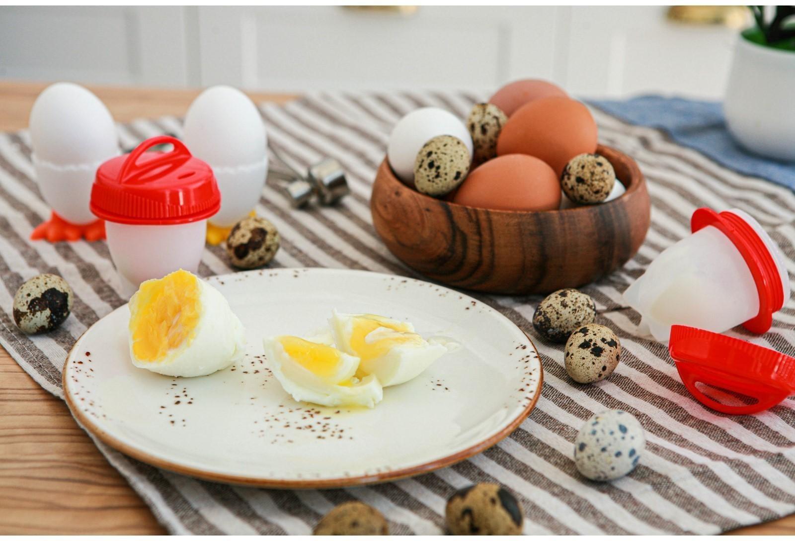 Набор контейнеров для варки яиц без скорлупы, 6 шт, 6,5×9 см