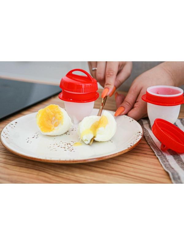 Набор контейнеров для варки яиц без скорлупы, 6 шт, 6,5×9 см