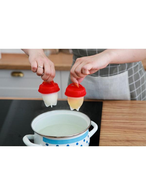 Набор контейнеров для варки яиц без скорлупы, 6 шт, 6,5×9 см