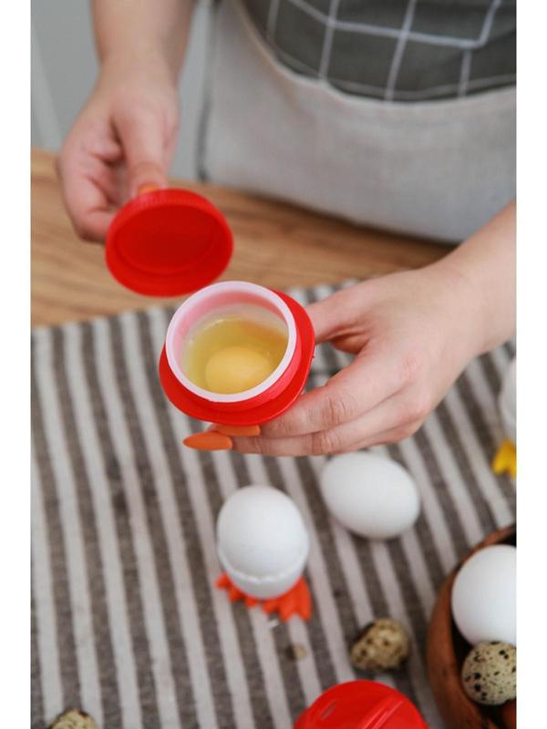 Набор контейнеров для варки яиц без скорлупы, 6 шт, 6,5×9 см