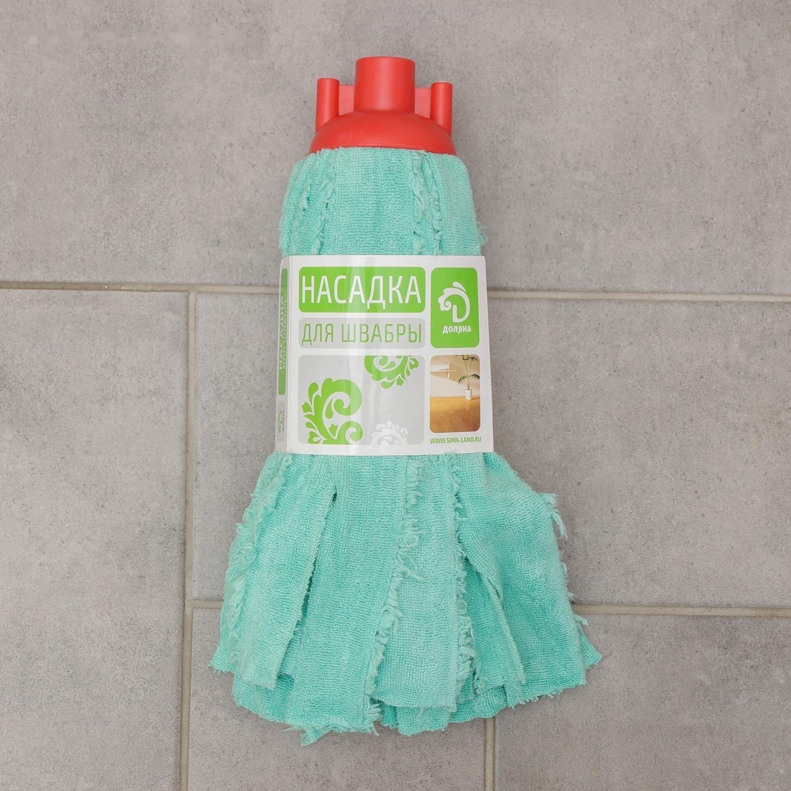 Насадка для швабры ленточная Доляна, микрофибра 200 гр, цвет МИКС