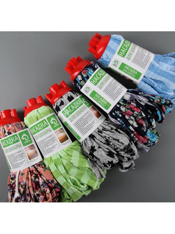 Насадка для швабры ленточная Доляна, микрофибра 200 гр, цвет МИКС