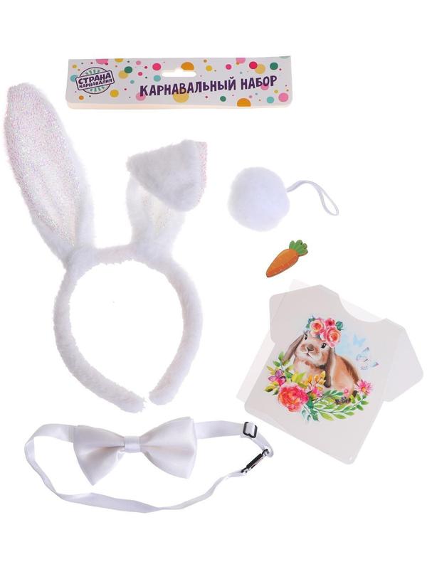 Карнавальный костюм «Милашка» термонаклейка, ободок, бабочка, брошка, хвостик, МИКС