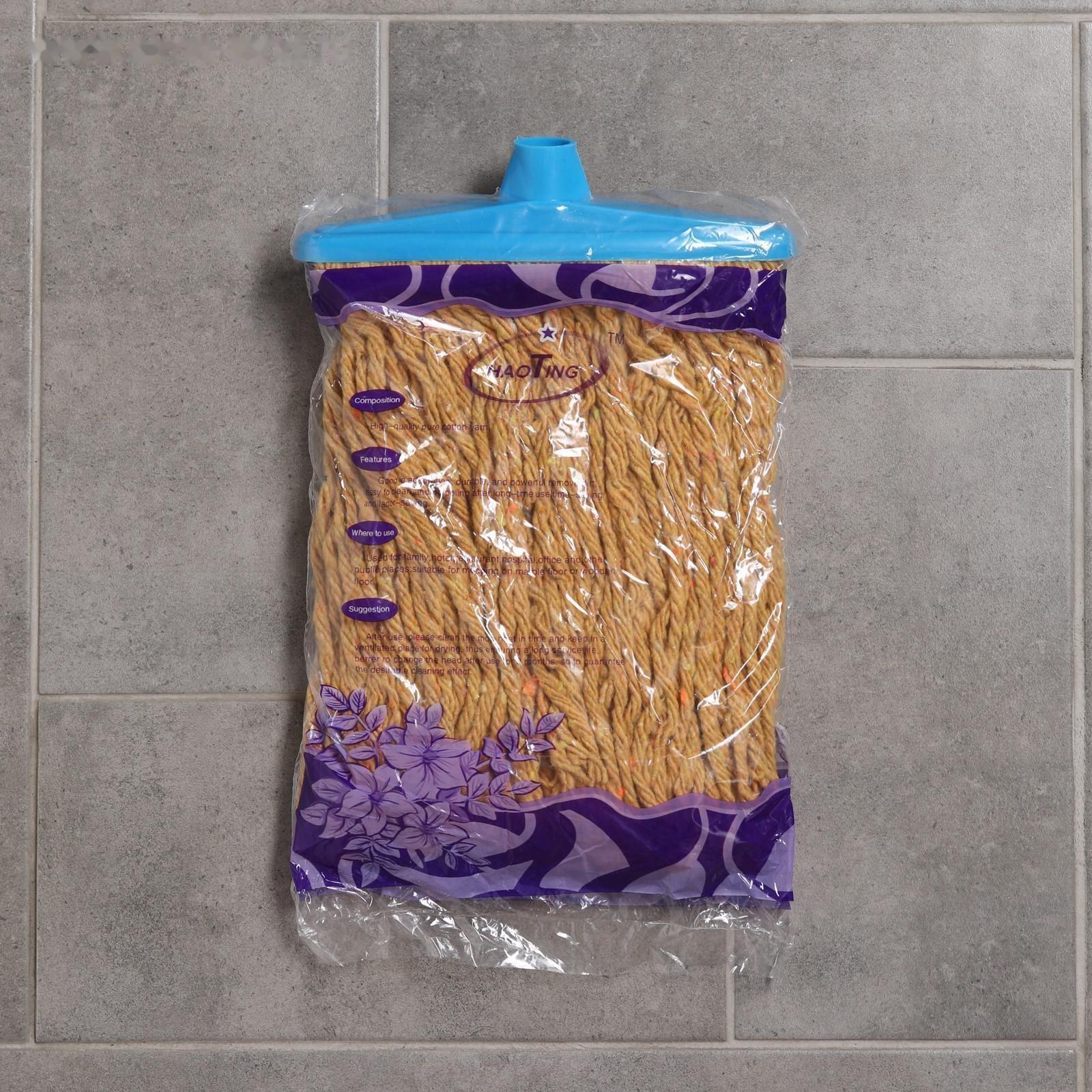 Насадка для швабры верёвочная Доляна, х/б, 250 гр, цвет МИКС