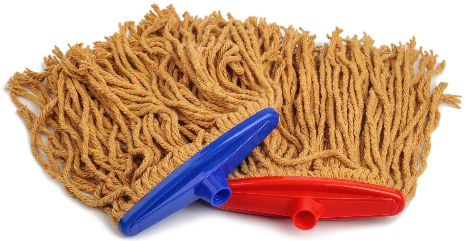 Насадка для швабры верёвочная Доляна, х/б, 250 гр, цвет МИКС