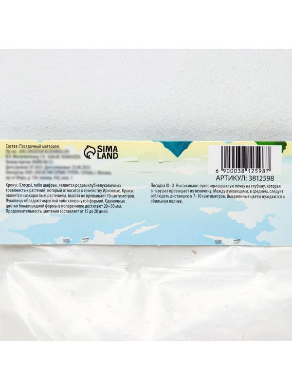 Крокус ботанический Романс, р-р 7/8, 7 шт, Осень 2023