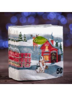 Новогодние Новогодние салфетки бумажные 