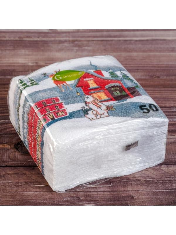 Новогодние Новогодние салфетки бумажные 