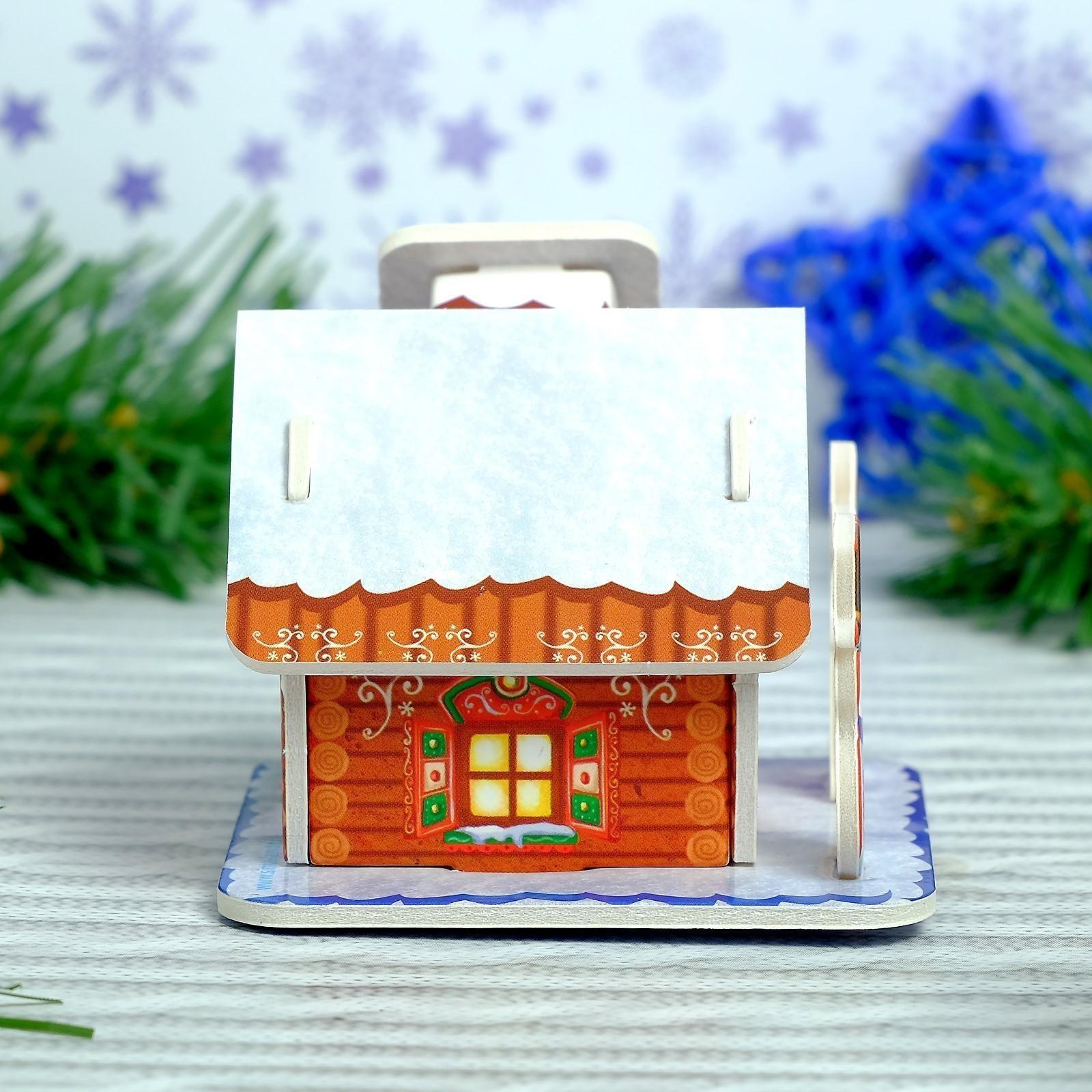 3D Конструктор фигурки «Дом деда мороза»