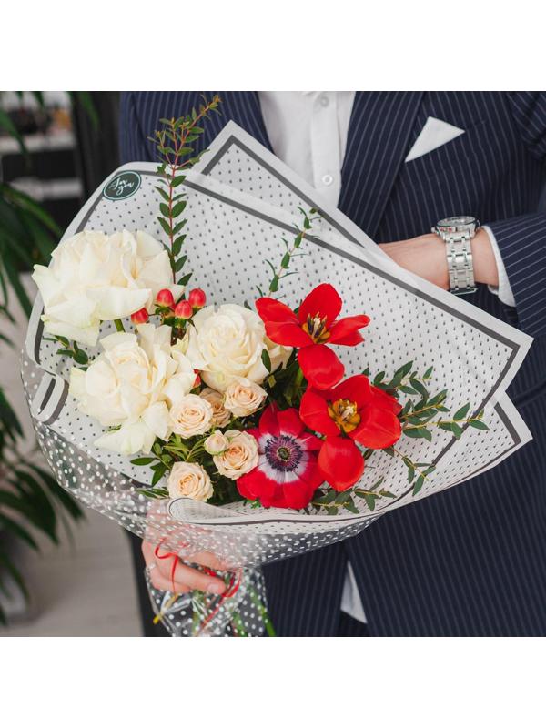 Пергамент для цветов «С любовью», 50 × 70 см