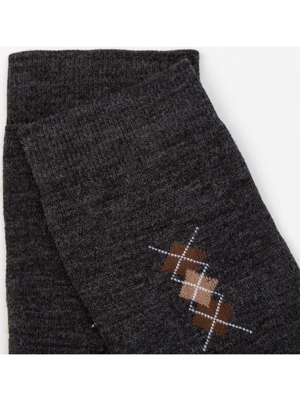 Носки мужские махровые, цвет асфальт, размер 29