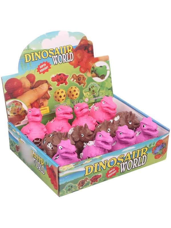 Мялка «Динозавр», с гидрогелем, виды МИКС