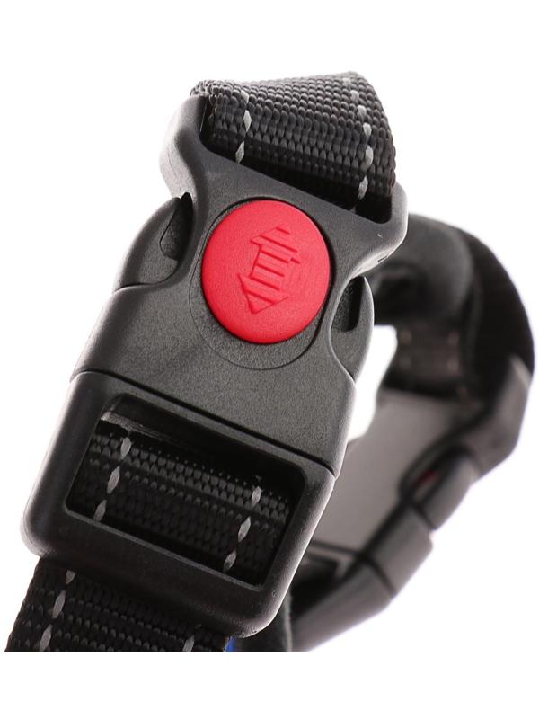 Шлейка мягкая со светоотражающими элементами, размер S (ОШ 29-31 см, ОГ 37-45 см), синяя