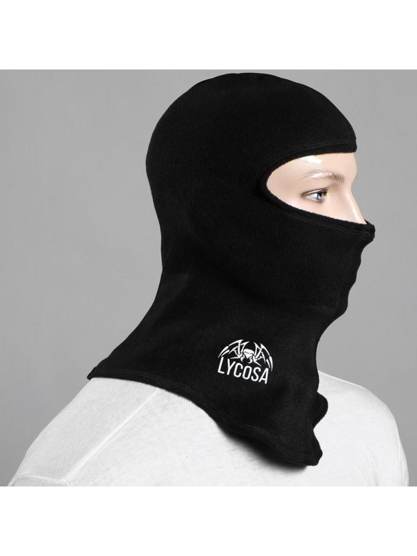 Подшлемник утепленный LYCOSA MEGA FLEECE BLACK, от -10 до -30 С, размер S-M